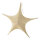 Textile star 5-pointed glittering foldable - Material: with zipper and hanger - Color: gold - Size: Ø 40cm