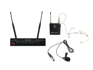 RELACART Set HR-31S Bodypack with Headset and Lavalier