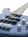 DIMAVERY SB-321 E-Bass, blau glänzend