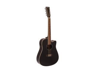 DIMAVERY DR-612 Western Guitar 12 string, black