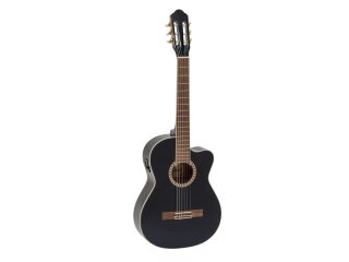 DIMAVERY CN-600E Classical Guitar, black