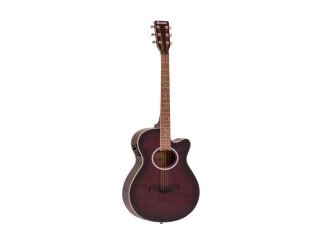 DIMAVERY AW-400 Western Guitar, redburst