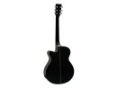 DIMAVERY AW-400 Western Guitar, black