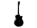 DIMAVERY AW-400 Western Guitar LH, black