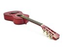 DIMAVERY AC-303 Klassikgitarre 1/2, rot