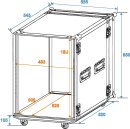 ROADINGER Rack PRO 18HE 45cm mit Rollen