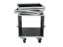 ROADINGER Rack Profi KM 10U 55cm with wheels