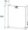 ROADINGER Spezial-Kombi-Case Profi, 12HE mit Rollen