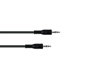 OMNITRONIC Jack Cable 3.5 stereo 1.5m bk