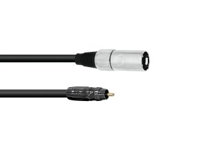 OMNITRONIC Adaptercable RCA/XLR(M) 2m bk