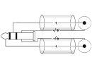 OMNITRONIC Adapter Cable 3.5 Jack/2xRCA 3m bk
