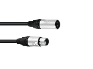 PSSO XLR Cable 3-pin 1m bk Neutrik