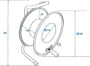 SCHILL Cable Drum HT300.SO A=300/C=125