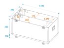 ROADINGER Flightcase 2x LCD ZL60