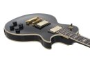 DIMAVERY LP-530 Electric Guitar, black/gold