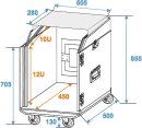 ROADINGER Special Combo Case LS5 Laptop Desk, 12U