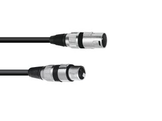 OMNITRONIC XLR Cable 3-pin 0.2m bk