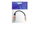 OMNITRONIC Adapter Cable XLR(F)/RCA(M) 0.2m bk