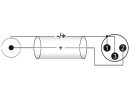 OMNITRONIC Adapterkabel 2xXLR(M)/2xCinch 3m sw