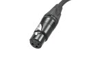 PSSO DMX cable XLR 3pin 5m bk Neutrik black connectors