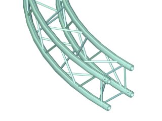 ALUTRUSS DECOLOCK DQ-4 Element für Kreis d=2m 90°