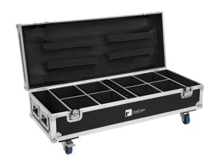 ROADINGER Flightcase 8x AKKU UP-4 QuickDMX mit Ladefunktion