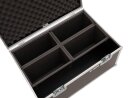 ROADINGER Flightcase 4x LED 4/7C-12 Silent Slim Spot