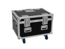 ROADINGER Flightcase 4x LED TMH-X4 mit Rollen