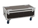 ROADINGER Flightcase 4x Audience Blinder 2x100W mit Rollen