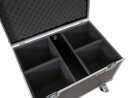 ROADINGER Flightcase 4x LED Theatre COB 200 Serie, mit Rollen