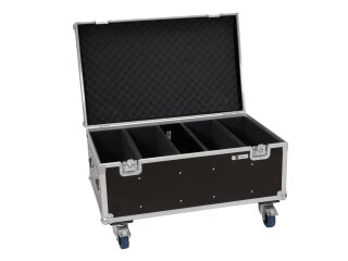 ROADINGER Flightcase 4x Multiflood Pro IP RGBW MK2 with wheels