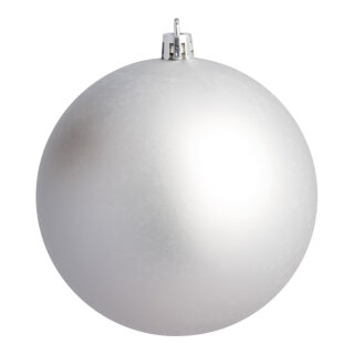 Weihnachtskugel, silber matt, 6 St./Karton, Größe: Ø 8cm Farbe: