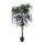 Wisteria tree in pot ca. 840 leaves, out of artificial silk/plastic/wood     Size: 150cm, high 13cm, Ø 17cm    Color: purple/green