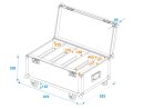 ROADINGER Flightcase 4x LED CLS-18 QCL RGB/WW mit Rollen