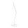 Flower stand Ø ca. 2cm, 2-parts, out of plastic, flexible     Size: 150cm, metal base Ø 32cm    Color: white