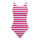 Swimsuit out of plastic, double-sided printed, flat     Size: 62x31cm    Color: fuchsia/white