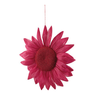 Blüte aus Papier mit Hänger     Groesse: 60cm    Farbe: pink