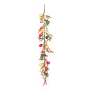 Flower garland out of plastic/artificial silk, flexible...