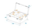 ROADINGER Flightcase 4x LED PMB-8 COB QCL