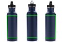 Deluxe Sportflasche aus Edelstahl Farbe: navy blau