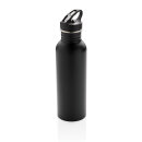 Deluxe Sportflasche aus Edelstahl Farbe: schwarz