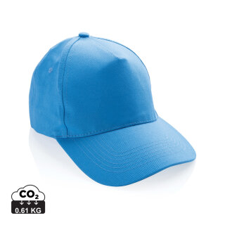 Impact 5 Panel Kappe aus 280gr rCotton mit AWARE™ Tracer Farbe: tranquil blue