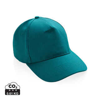 Impact 5 Panel Kappe aus 280gr rCotton mit AWARE™ Tracer Farbe: verdigris