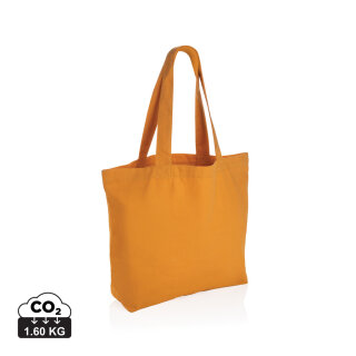 Impact Aware™ 240g/m² rCanvas Shopper mit Tasche Farbe: sundial orange