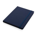 GRS-zertifiziertes rPET-A5-Notizbuch Farbe: navy blau, navy blau