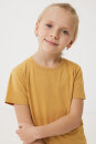 Iqoniq Koli Kids T-Shirt aus recycelter Baumwolle Farbe: ochre yellow