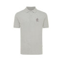 Iqoniq Yosemite Piqué-Poloshirt aus recycelter Baumwolle Farbe: heather grey