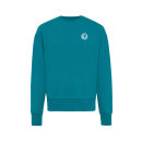 Iqoniq Kruger Relax-Rundhals-Sweater aus recycelt. Baumwolle Farbe: verdigris