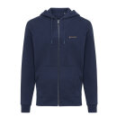 Iqoniq Abisko Zip-Kapuzenpullover aus recycelter Baumwolle Farbe: navy blau