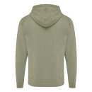 Iqoniq Abisko Zip-Kapuzenpullover aus recycelter Baumwolle Farbe: heather green